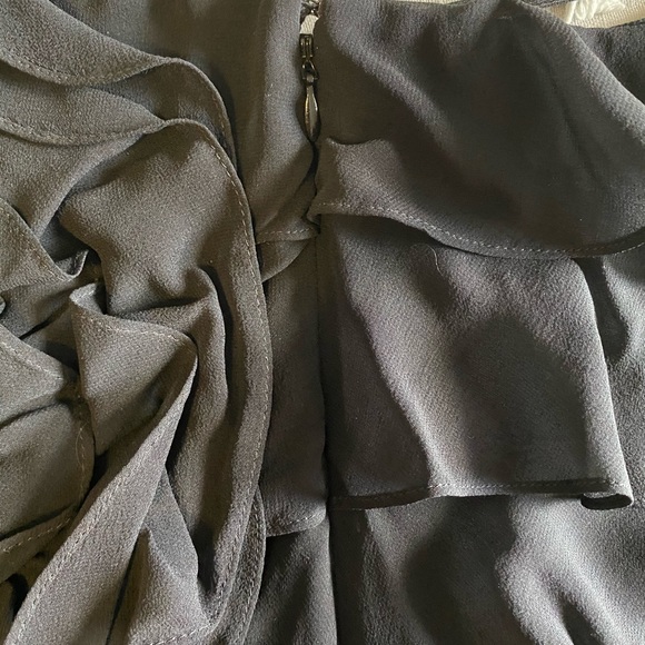 Express Ruffle Mini Strapless Dress in BLACK - Picture 5 of 11